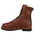 Georgia Boots Farm & Ranch 8 Inch Lace Up Work Mens Brown Work Safety Shoes G70