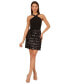 ფოტო #3 პროდუქტის Women's Sequined Halter Dress