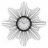 Настенное часы Versa VS-20460111 Металл Деревянный MDF 68 x 6,5 x 68 cm