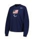 Фото #2 товара Women's Navy U.S. Paralympics Long Sleeve Boxy T-shirt