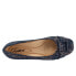 Фото #8 товара Trotters Sizzle Sign T1251-431 Womens Blue Leather Ballet Flats Shoes 7.5