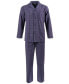ფოტო #1 პროდუქტის Men's Double Window Pane Pajama Set, Created for Macy's