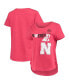 ფოტო #2 პროდუქტის Women's Heathered Scarlet Nebraska Huskers PoWered By Title IX T-shirt