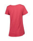 ფოტო #4 პროდუქტის Women's Heathered Cardinal Stanford Cardinal PoWered By Title IX T-shirt