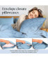 Фото #2 товара 2PC Queen Rayon From Bamboo Solid Performance Pillowcase Set - Luxclub