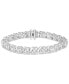 Фото #1 товара Diamond Interlocking Swirl Tennis Bracelet (3 ct. t.w.) in 10k White Gold