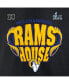 ფოტო #5 პროდუქტის Men's Black Los Angeles Rams 2021 NFC Champions Big and Tall Hometown T-shirt