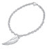 Fine steel bracelet with Angel Wing pendant KMMB69550
