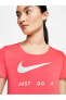 Women's W Nk Top Ss Swsh Run T-shirt - Cj1970-814
