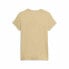 Women’s Short Sleeve T-Shirt Puma Ess Logo Beige