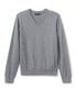 Фото #1 товара Men's School Uniform Cotton Modal Fine Gauge V-neck Sweater