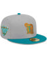 Фото #2 товара Men's Gray, Teal Detroit Tigers 59FIFTY Fitted Hat