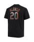 Фото #2 товара Men's Pete Alonso Black New York Mets Big and Tall Wordmark Name and Number T-shirt