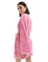 Фото #4 товара Pretty Lavish kimono sleeve embellished mini dress in pink