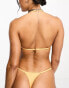 Фото #8 товара Weekday Jet halter bikini top in yellow