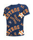 ფოტო #3 პროდუქტის Big Boys and Girls Navy Houston Astros Allover Team T-shirt