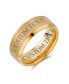 ფოტო #4 პროდუქტის Wide Polished Beveled Edge Brushed Matte Couples Silver-Tone Titanium Wedding Band Ring For Men Comfort Fit 8MM