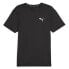 Puma Run Cloudspun Crew Neck Short Sleeve Athletic T-Shirt Mens Black Casual Top