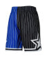 Фото #3 товара Men's Blue, Black Orlando Magic Hardwood Classics 1994 Split Swingman Shorts