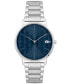 ფოტო #1 პროდუქტის Men's Crocorigin Quartz Silver-Tone Stainless Steel Bracelet Watch 40mm