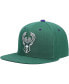 Фото #4 товара Men's Hunter Green Milwaukee Bucks 40th Anniversary Color Flip Snapback Hat