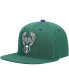 ფოტო #4 პროდუქტის Men's Hunter Green Milwaukee Bucks 40th Anniversary Color Flip Snapback Hat