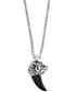 ფოტო #2 პროდუქტის EFFY® Men's Onyx Claw Tiger 22" Pendant Necklace in Sterling Silver