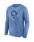 Фото #2 товара Men's Heather Royal Distressed Los Angeles Rams Washed Primary Long Sleeve T-shirt