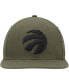 Men's Olive Toronto Raptors Ballpark Camo Captain Snapback Hat