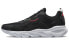 Sporty Black Xtep Lightweight and Stylish Leather Mesh Power Sneakers Black