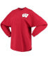 ფოტო #3 პროდუქტის Women's Red Wisconsin Badgers Loud N Proud T-shirt