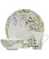 Фото #2 товара Tivoli Garden 16 Piece Dinnerware Set, Service for 4