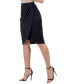Women's Elastic Waist Knee Length Pencil Skirt