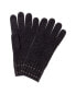 Forte Cashmere Studded Cashmere Gloves Women's Grey - фото #1