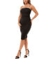 Mesh Ruched Tube Dress