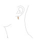ფოტო #4 პროდუქტის Heavenly Spiritual Symbol Cubic Zirconia Pave CZ Guardian Angel Wing Feather Lever back Dangle Earrings For Women For Teen Sterling Silver French Wire
