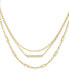 Фото #1 товара Kendra Scott 14k Gold-Plated Pavé Bar & Baguette-Crystal Layered Necklace, 16" + 2" extender