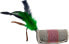 Barry King Barry King walec z piórkiem i sznurkiem z trawy z mocnego materiału szary/brązowy 4 x 9,5cm