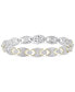 Diamond Pavé Link Bracelet (3 ct. t.w.) in 10k Two-Tone Gold