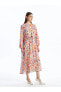 Фото #1 товара Платье LC WAIKIKI Модест с цветочным узором на длинный рукав