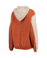 Фото #3 товара Women's Texas Orange Texas Longhorns Chevron Swishy Quarter-Zip Hoodie Jacket