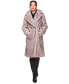 ფოტო #7 პროდუქტის Women's Notched-Collar Faux-Fur Coat