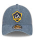 ფოტო #3 პროდუქტის Men's Navy, Cream La Galaxy 9Twenty Washed Denim Snapback Hat