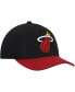 Фото #2 товара Men's Black, Red Miami Heat MVP Team Two-Tone 2.0 Stretch-Snapback Hat