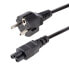 Фото #1 товара StarTech.com 3m (10ft) Laptop Power Cord - EU Schuko to C5 - 2.5A 250V - 18AWG - Notebook / Laptop Replacement AC Cord - Power Brick Cord - Laptop Charger Cable - Clover Leaf/Mickey Mouse Power Cord - 3 m - CEE7/7 - C5 coupler - H03VV-F - 250 V - 2.5 A