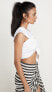Just BEE Queen Women's Sol Bandeau Top, White Size Small
