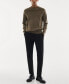 Фото #7 товара Свитер-пуловер MANGO с ребристыми деталями для мужчин