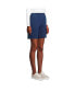 Фото #3 товара Women's High Rise Sport Knit Elastic Waist Denim Jean Shorts