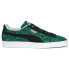 Фото #2 товара Puma Suede Animal Lace Up Womens Green Sneakers Casual Shoes 39110803