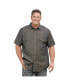 ფოტო #1 პროდუქტის Big & Tall by KingSize Short Sleeve Denim And Twill Shirt